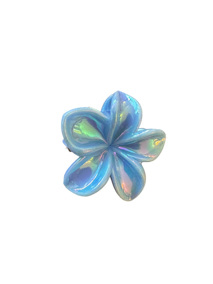 Mini Plumeria Flower Claw Clips for Girls | Tropical Hair Clips Set