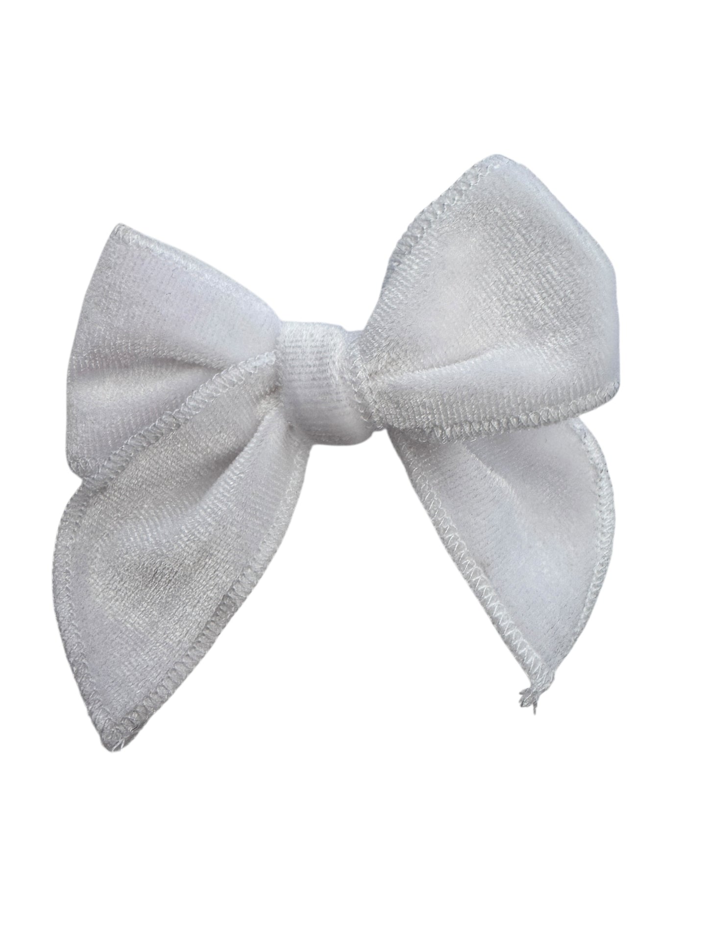 Velvet Pigtail Sets - Red & White Small Sailor Bows