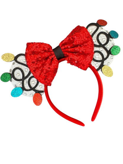 Holiday Lights Mouse Ears Headband - Christmas Mickey Ears for Magical Parks