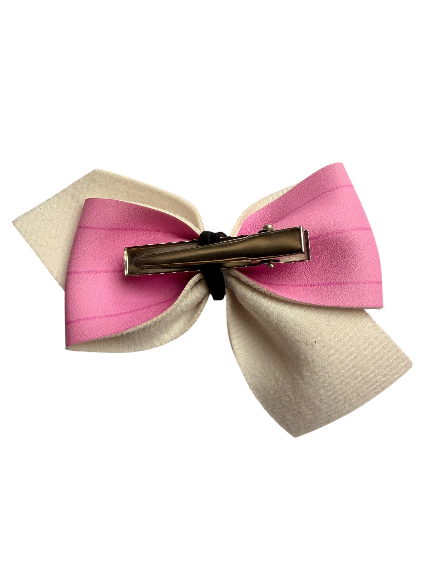 Colorful Crayon Faux Leather Hair Bow Clip for Girls – Back to School Hair Accessory