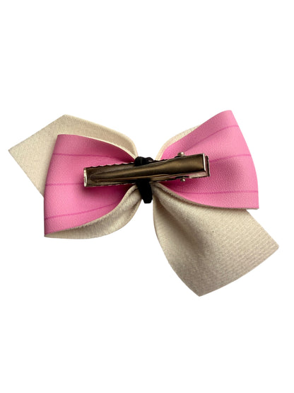 Colorful Crayon Faux Leather Hair Bow Clip for Girls – Back to School Hair Accessory