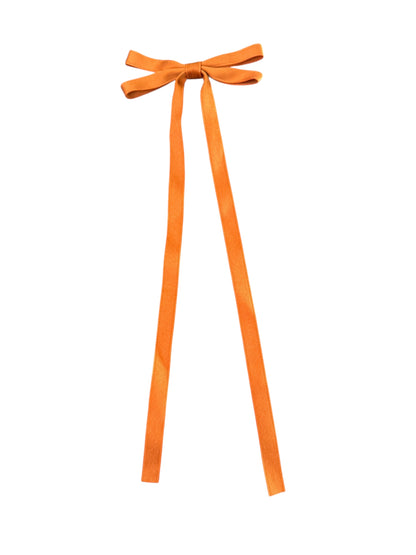 Mini Streamer Satin Hair Bow - Elegant Ribbon Bow with Alligator Clip