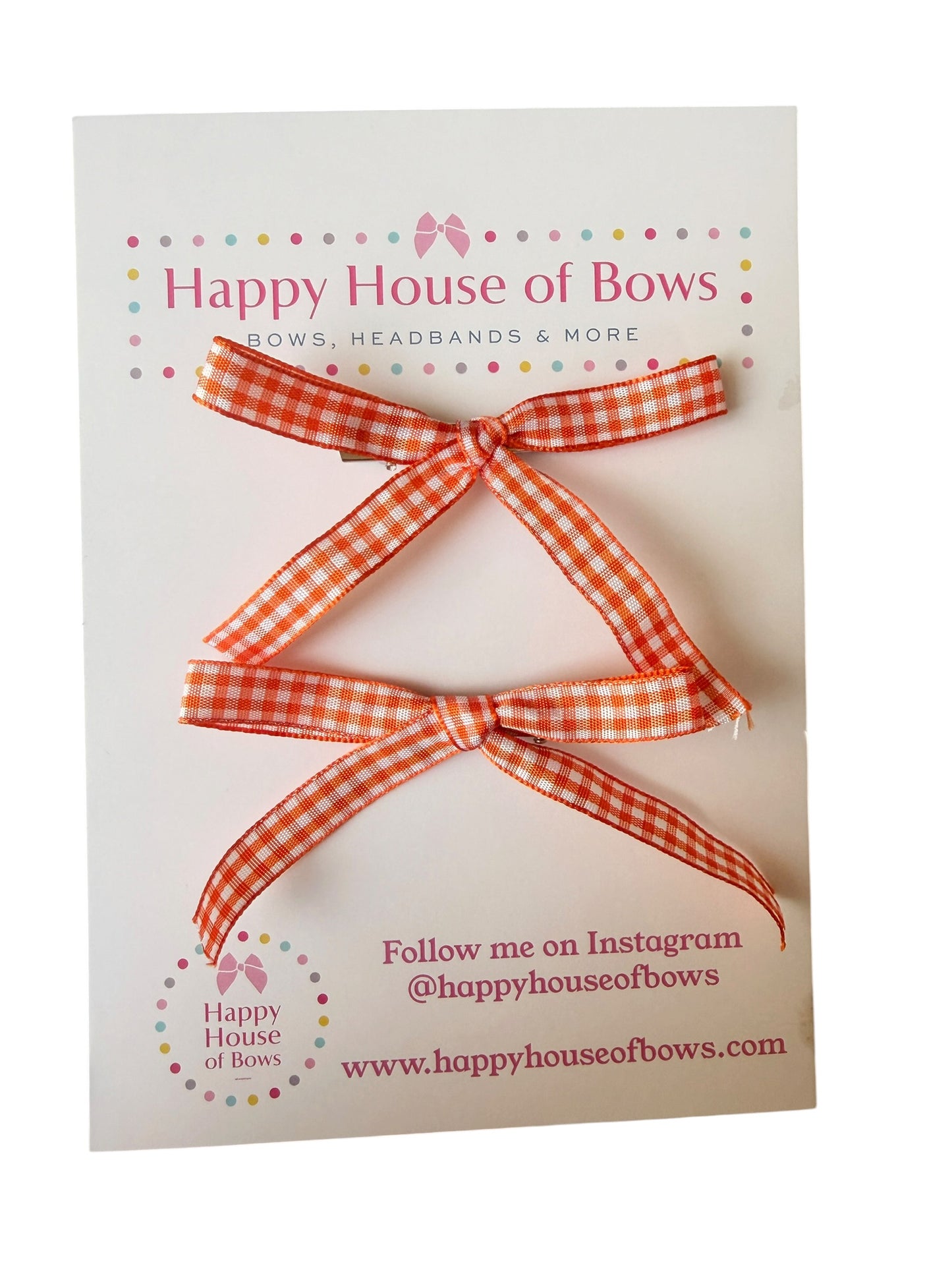 Gingham Mini Hair Bows & Headbands for Kids – Everyday Bow in 10 Colors