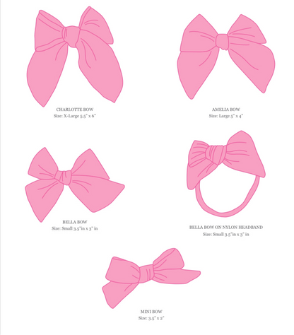 *Red & Blue Stars Hair Bows
