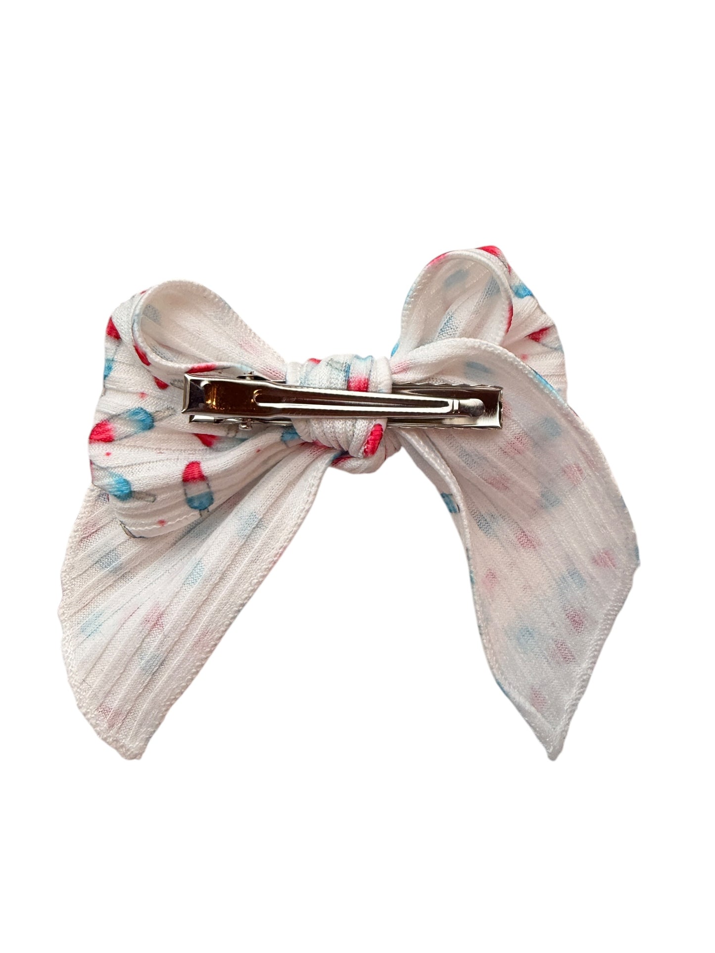 4th of July Rocket Pop Hair Bow – Patriotic Popsicle Bow Clip for Girls