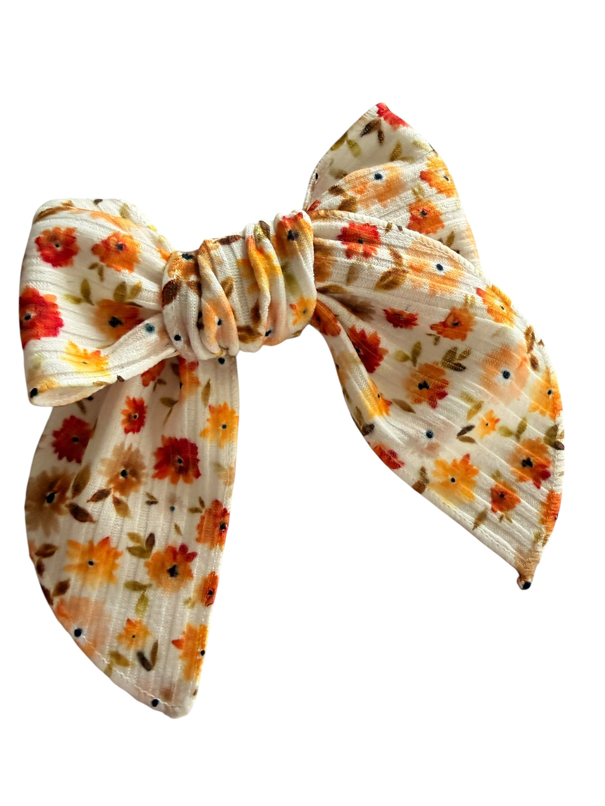 Fall Floral Hair Bows for Girls – Autumn Bow & Headband