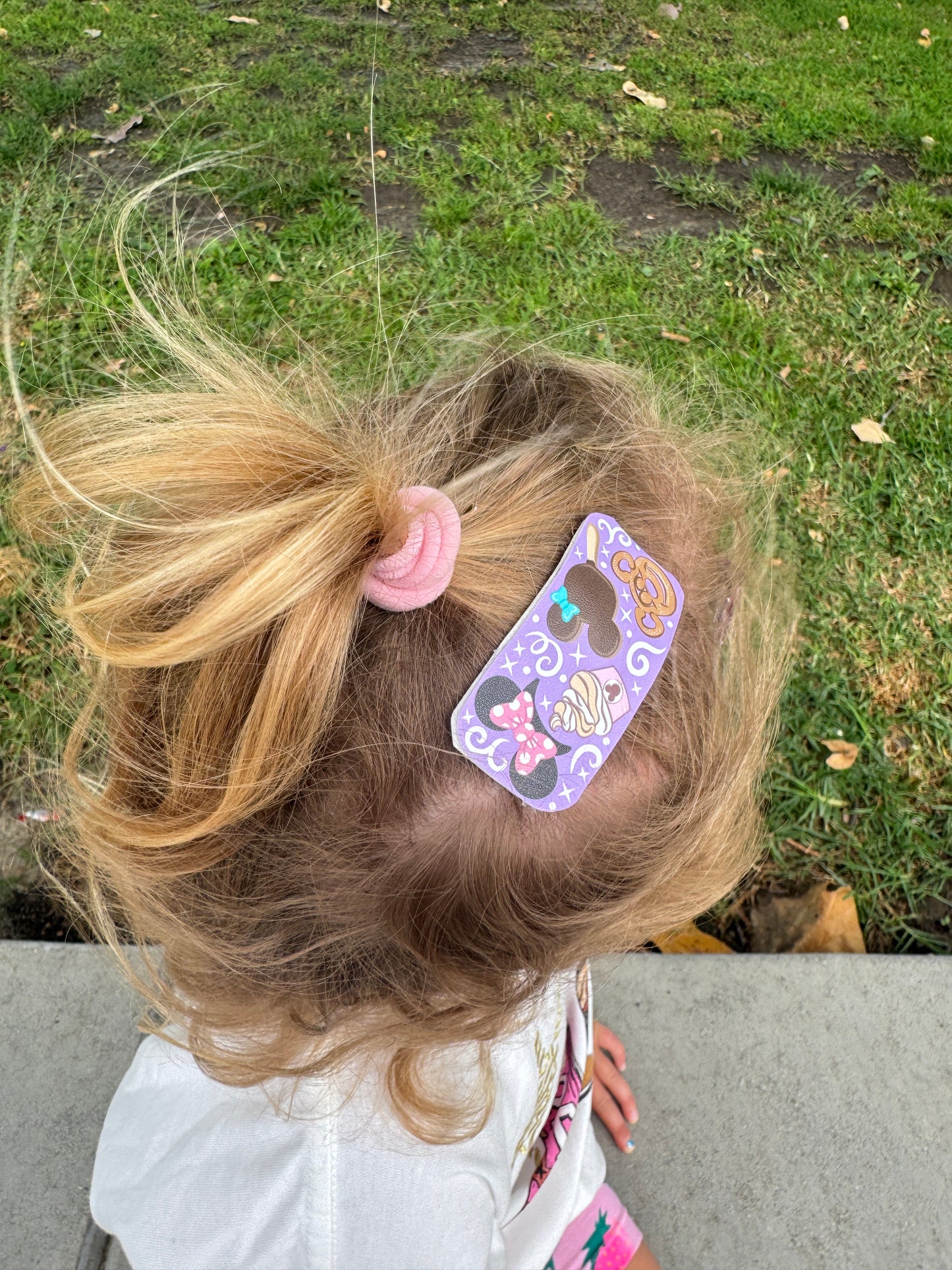 Mouse Snacks or Teacups Snap Clips for Girls
