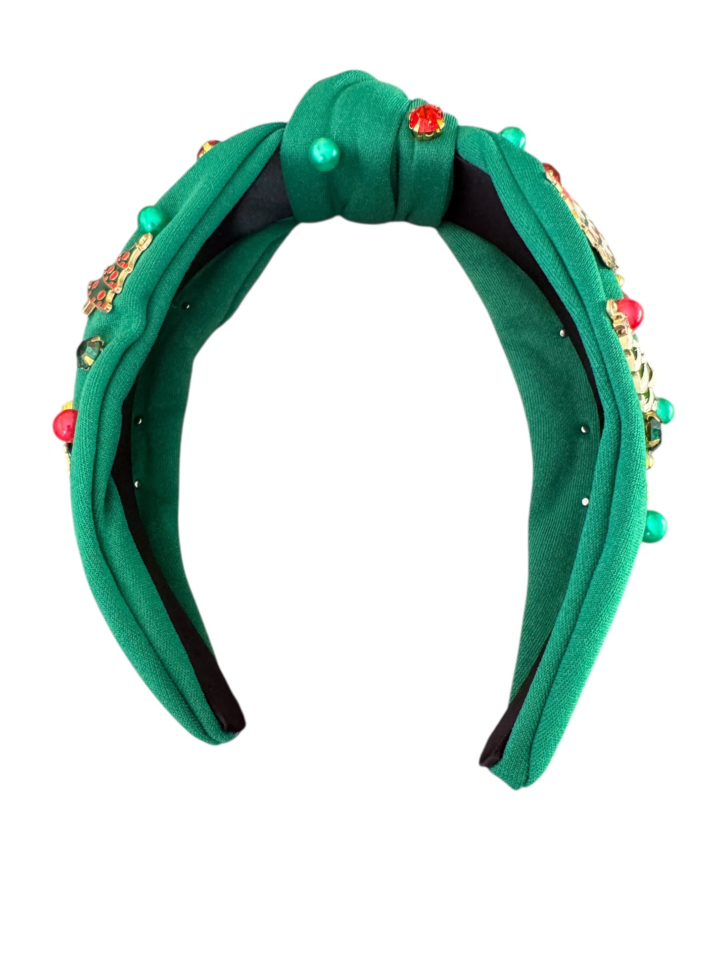 Rhinestone Christmas Tree Holiday Headband - Festive Holiday Hair Accessories for Girls & Women