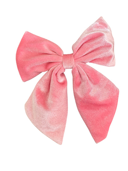 Velvet Holiday Hair Bows - Sailor Bows with Alligator Clip