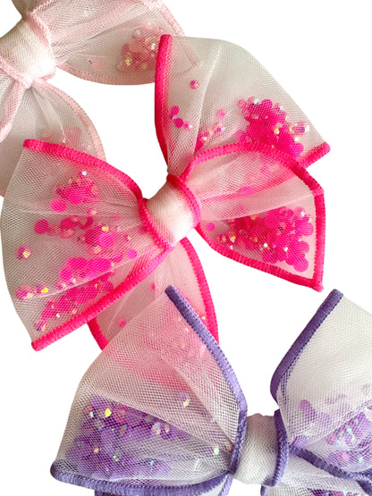 *Glitter Shaker Hair Bows