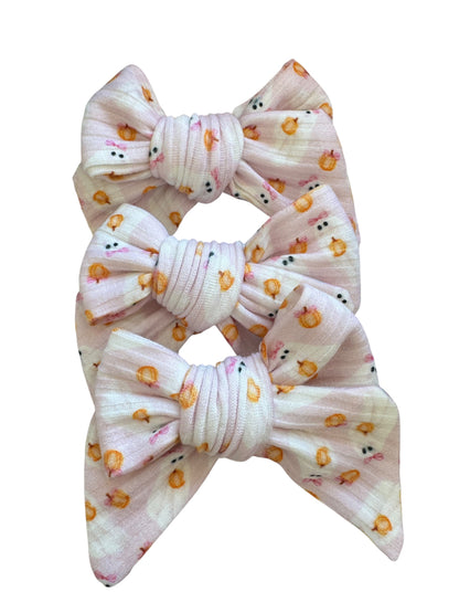Pink Ghost with Hair Bow | Halloween Bows for Kids & Toddlers
