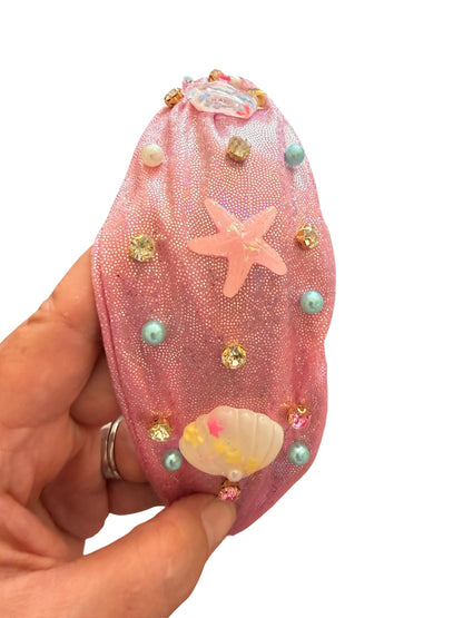 Mermaid Rhinestone Headband – Seashell Embellished Hair Accessory