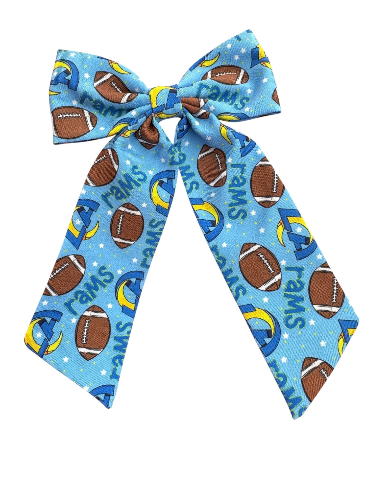 LA Rams Hair Bows – Floral Hair Bows for Game Day