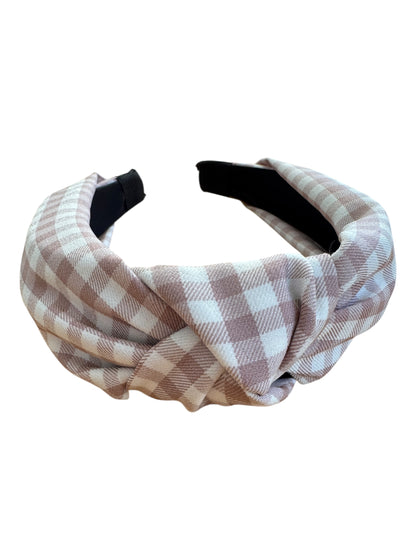 Gingham Headbands| Knotted Headband for Kids & Adults