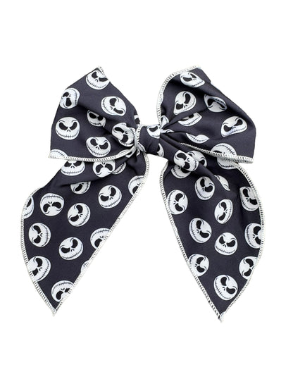 Jack Skeleton Hair Bows – Magical Park Inspired Nightmare Christmas Hair Accessories