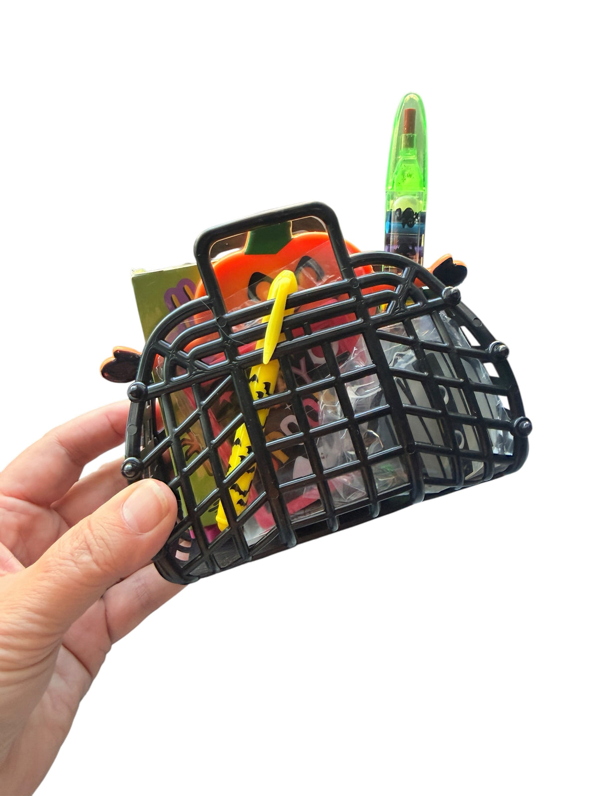 Halloween Boo Basket for Girls - Hair Accessory Set with Hair Gel Glitter