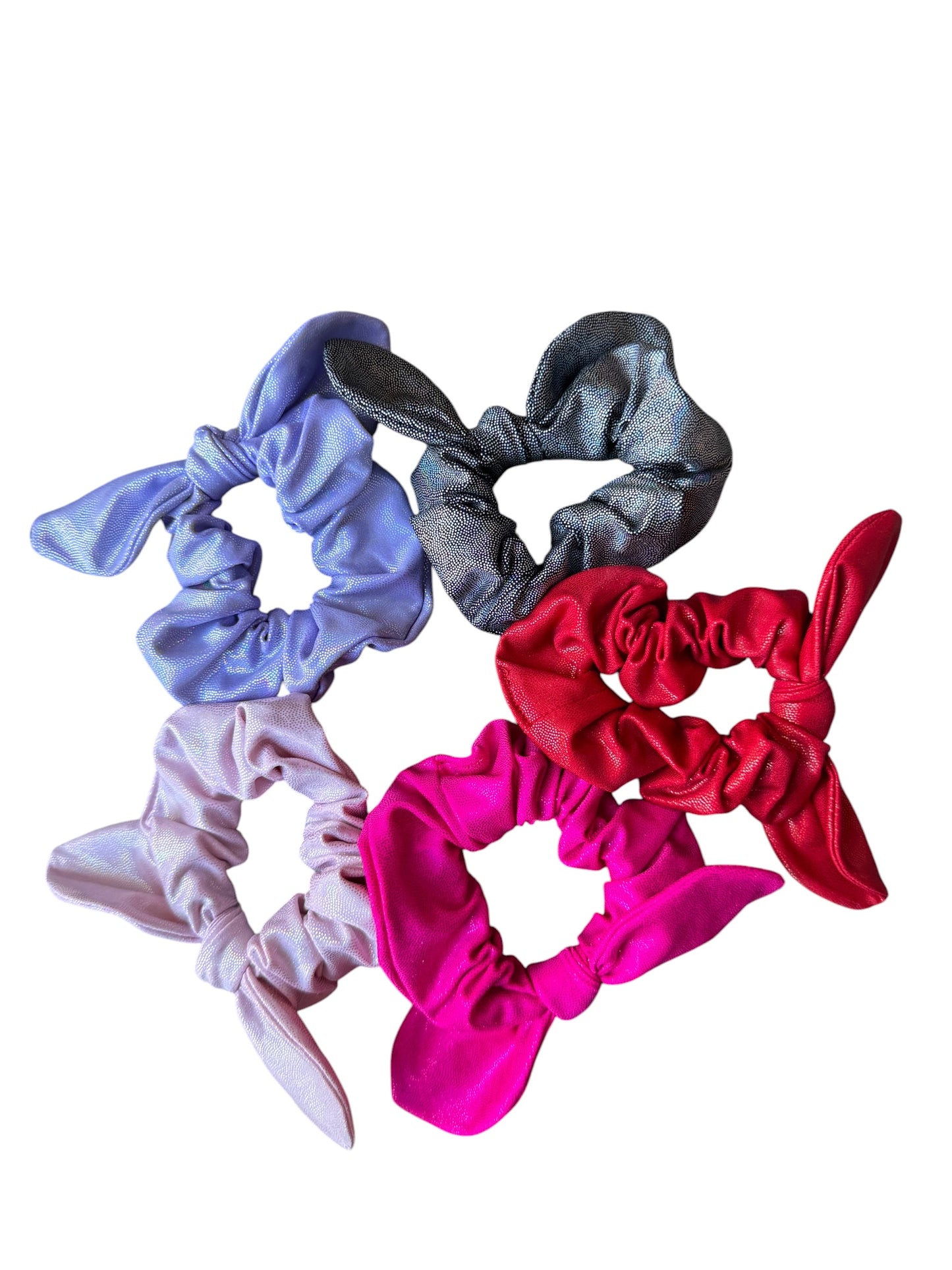 Swim Fabric Scrunchies for Girls | Pool-Proof Hair Ties & Wrist Accessories