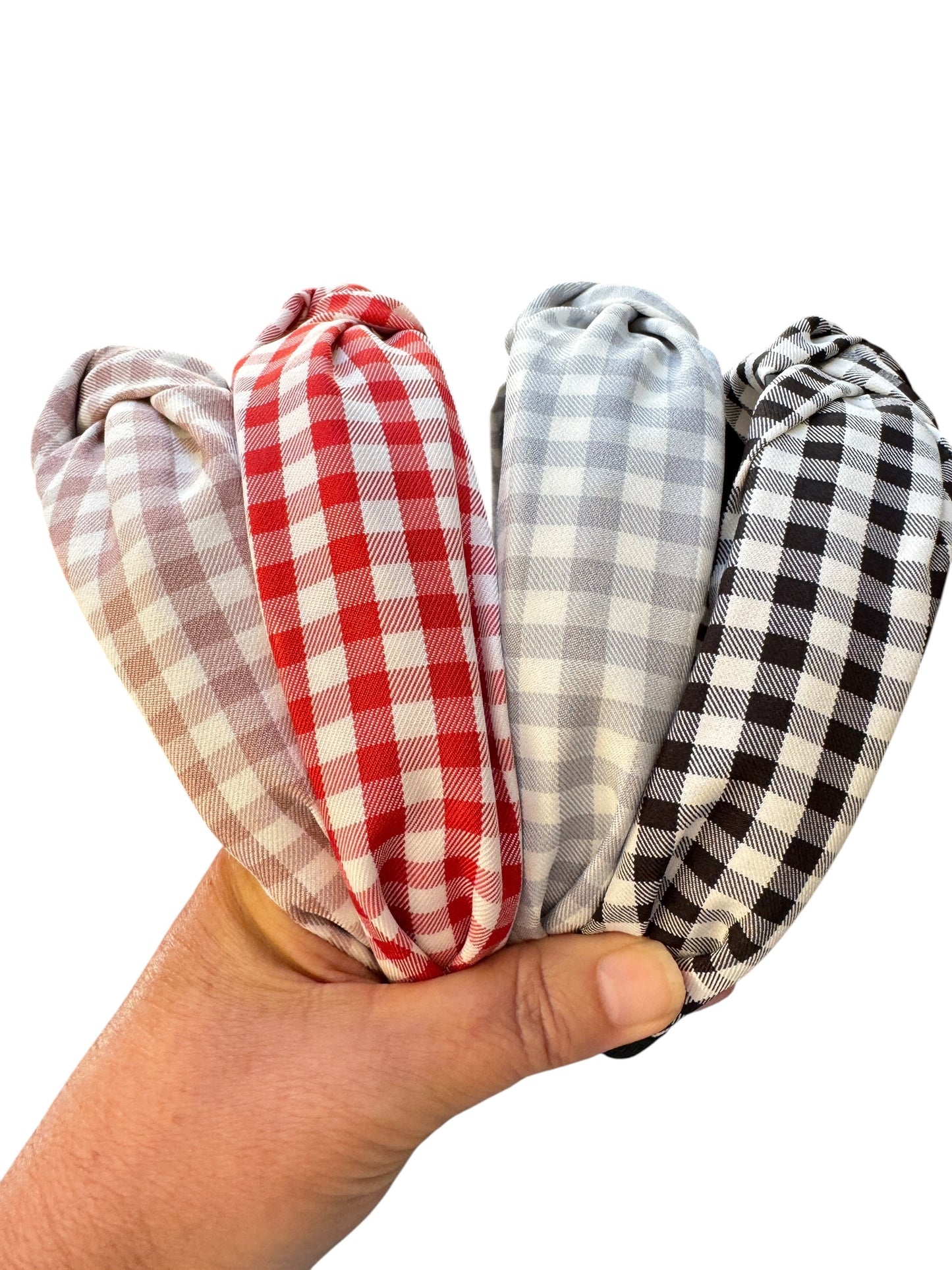 Gingham Headbands| Knotted Headband for Kids & Adults