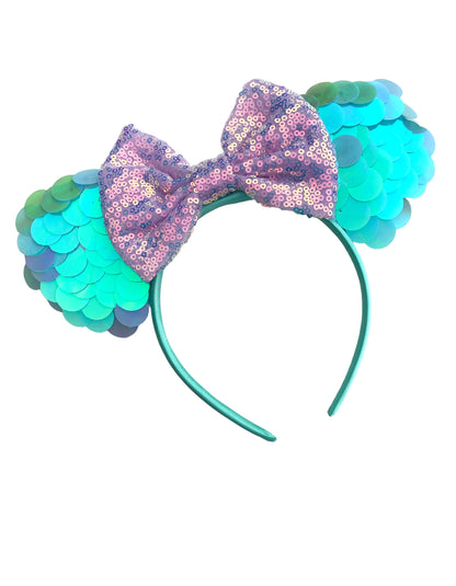 *Mermaid Mouse Ear Headband