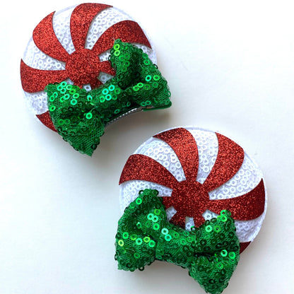 *Christmas Mouse Ear Clips