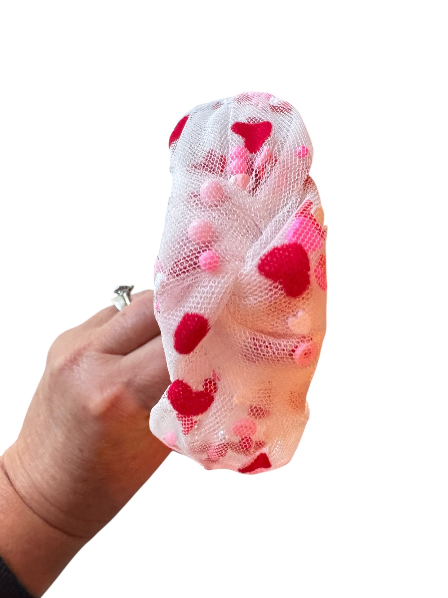 Valentine's Day Shaker Headband - Red Heart Knotted Headband