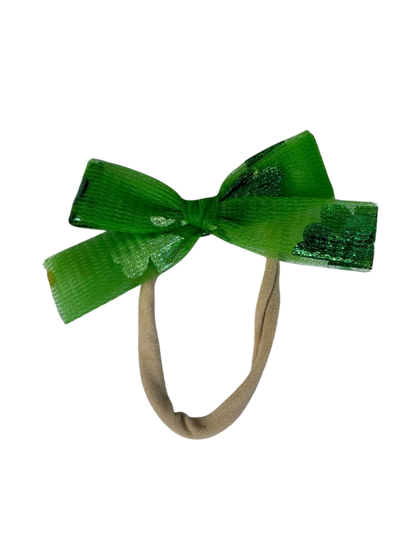 *Tulle Shamrock Hair Bow