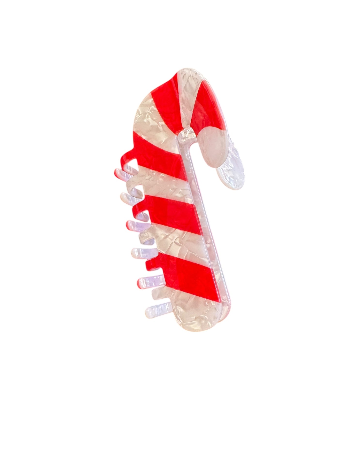 Candy Cane Claw Clip - Christmas Hair Accessories