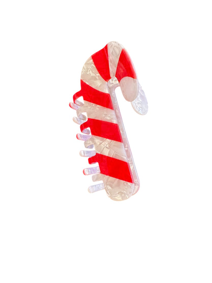 Candy Cane Claw Clip - Christmas Hair Accessories