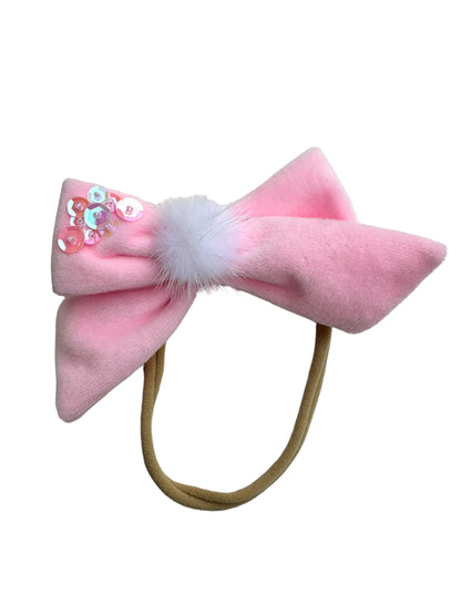 *Bunny Tail Velvet Bow