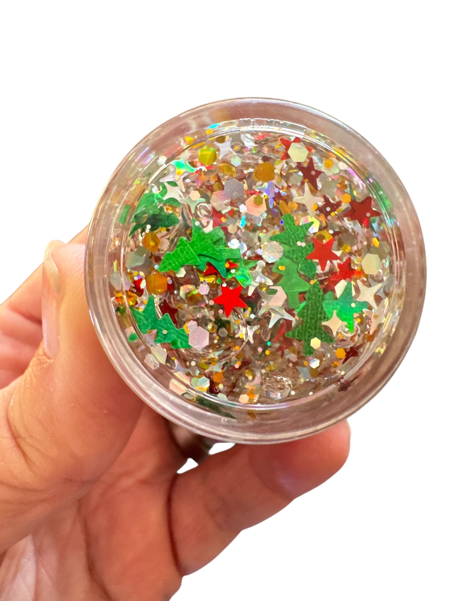 Glitter Hair & Body Gel for Kids – Red & Green Glitter | Holiday Party Glitter