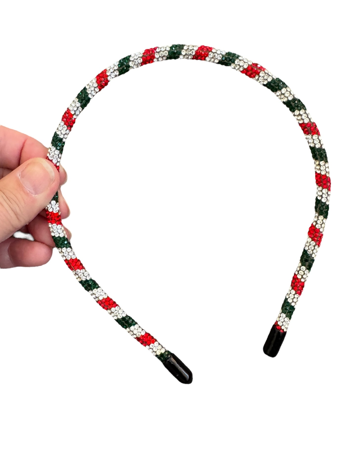 Holiday Chunky Glitter Diamond Headband – Sparkly Statement Hair Accessory