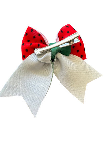 *Watermelon Pigtail Bows