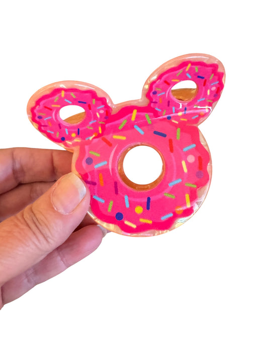 Donut Mouse Ear Claw Clips for Girls