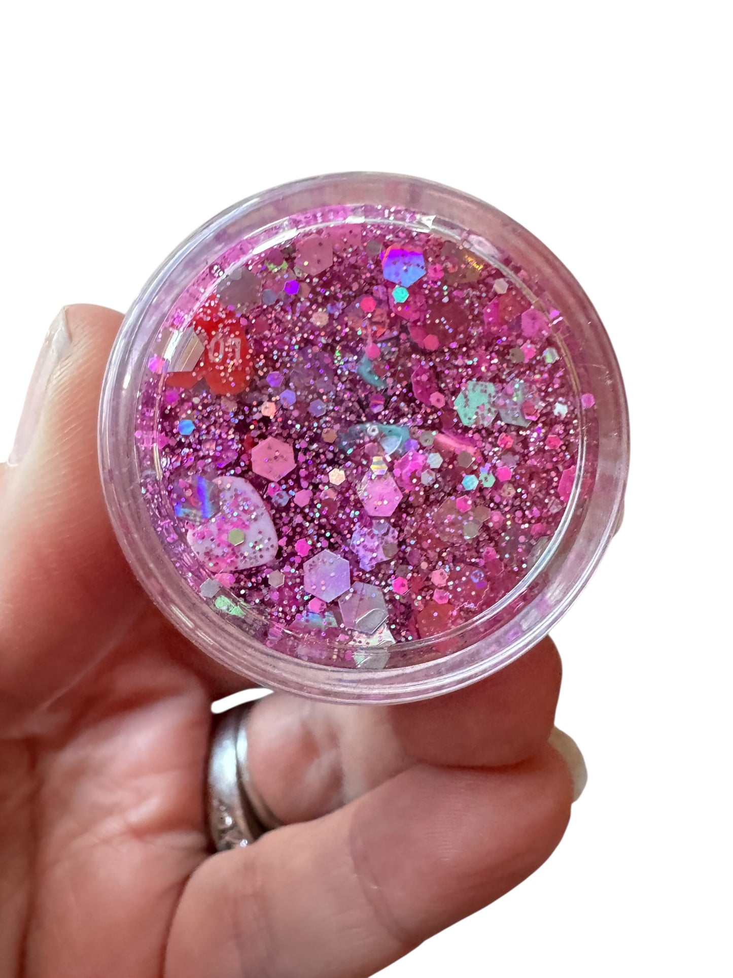 Conversation Hearts Glitter Hair & Body Gel for Kids