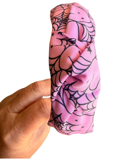 Pink Spider Web Headband – Halloween Headbands for Girls