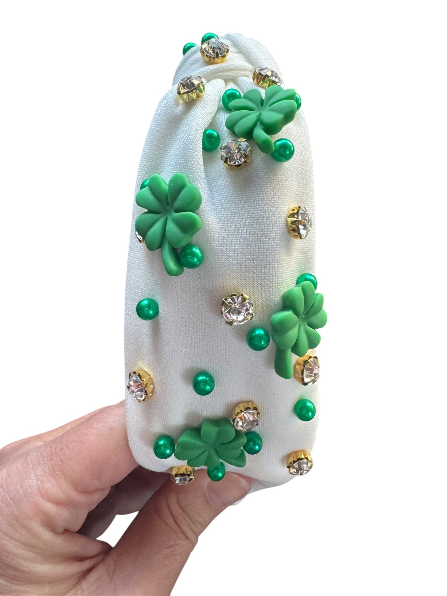 *Rhinestone Shamrock Headband