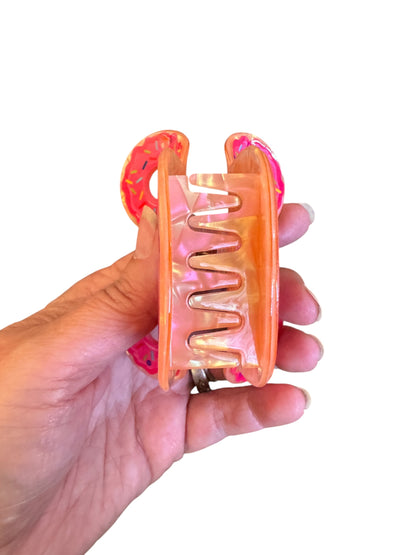Donut Mouse Ear Claw Clips for Girls