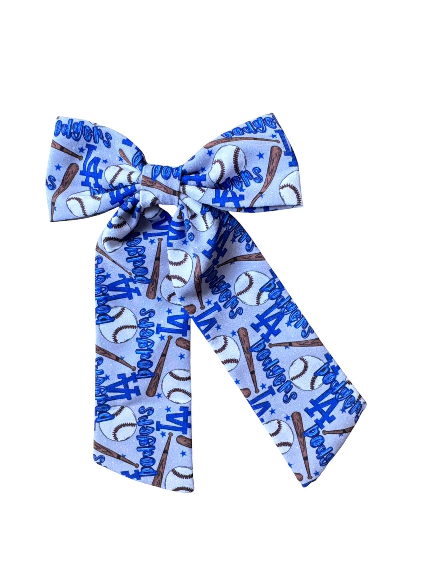 Dodger Baseball Hair Bows for Girls - Sports Bow with Alligator Clip for Game Day