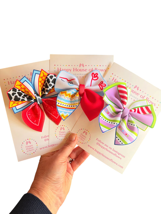 Toys Bubble Bow for Girls – Movie-Inspired Alligator Clip Hair Accessory