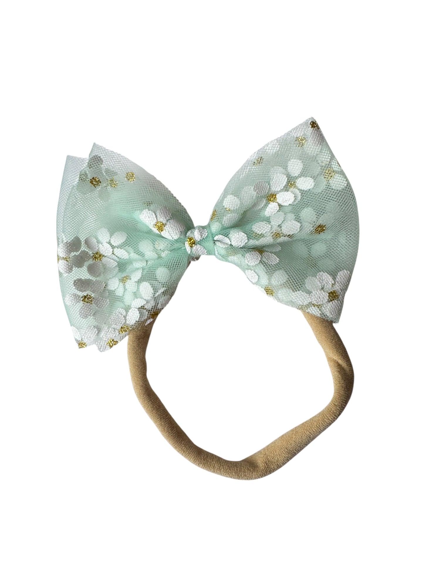 Daisy Tulle Hair Bows for Babies & Toddlers | Spring Flower Hair Accessories