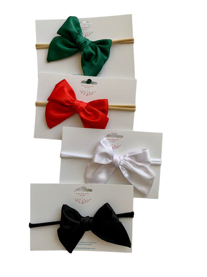 Holiday Satin Hair Bows