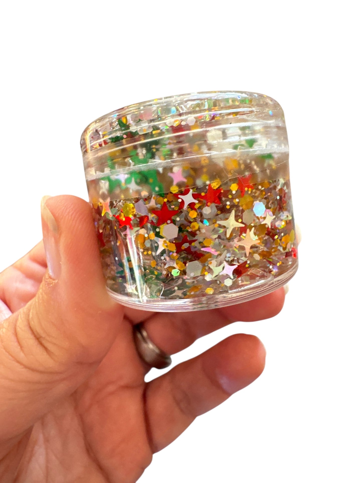 Glitter Hair & Body Gel for Kids – Red & Green Glitter | Holiday Party Glitter