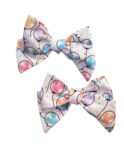 Mouse Balloons Hair Bows for Girls