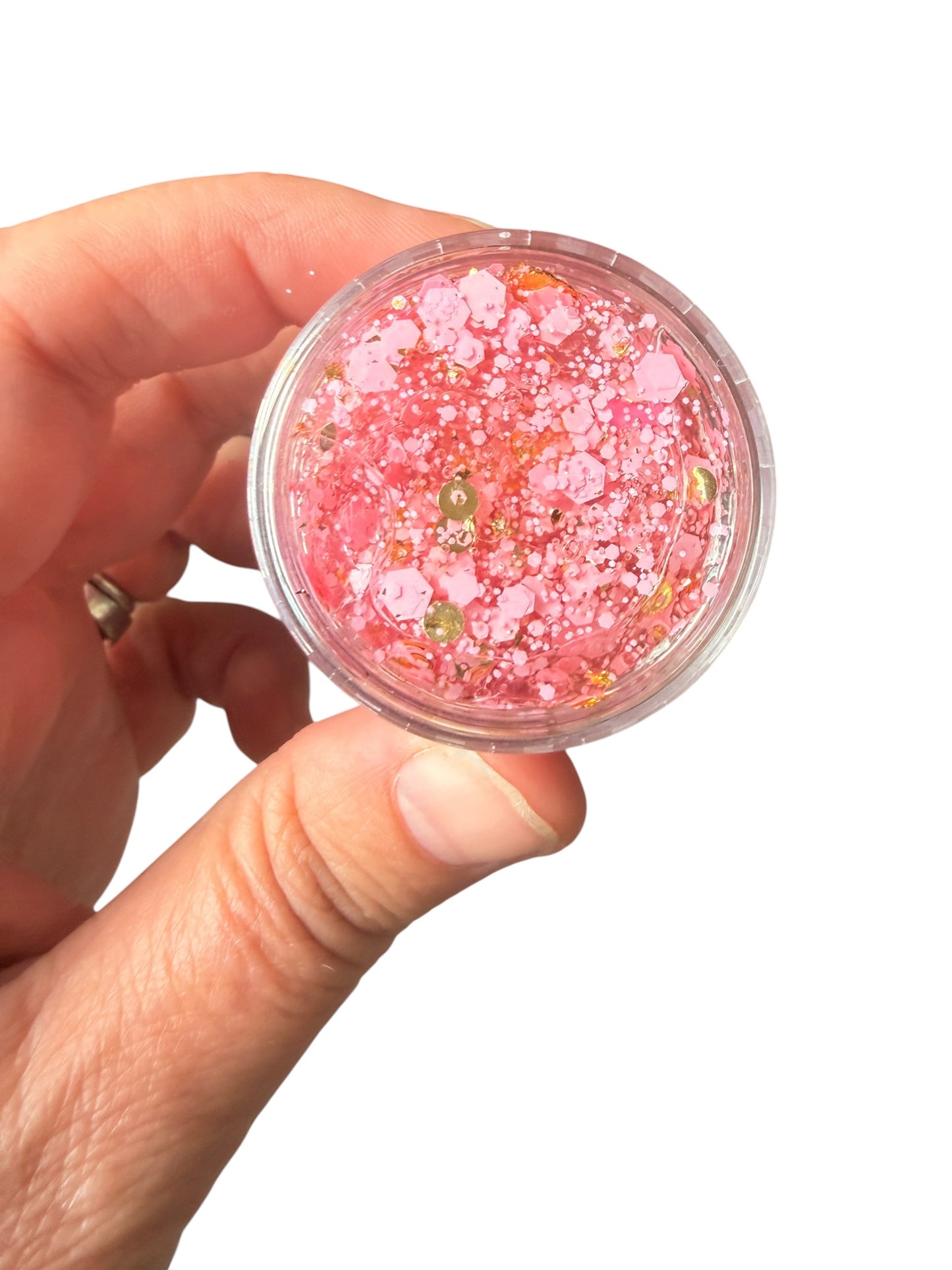 Pink & Gold Glitter Hair & Body Gel for Kids – Princess Hair Gel Festival & Party Glitter