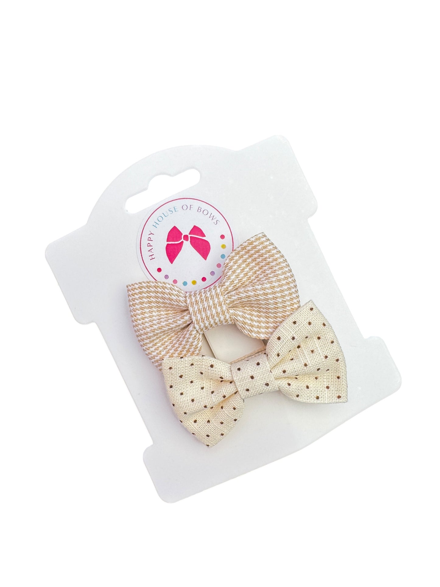 *Mini Linen Baby Clips