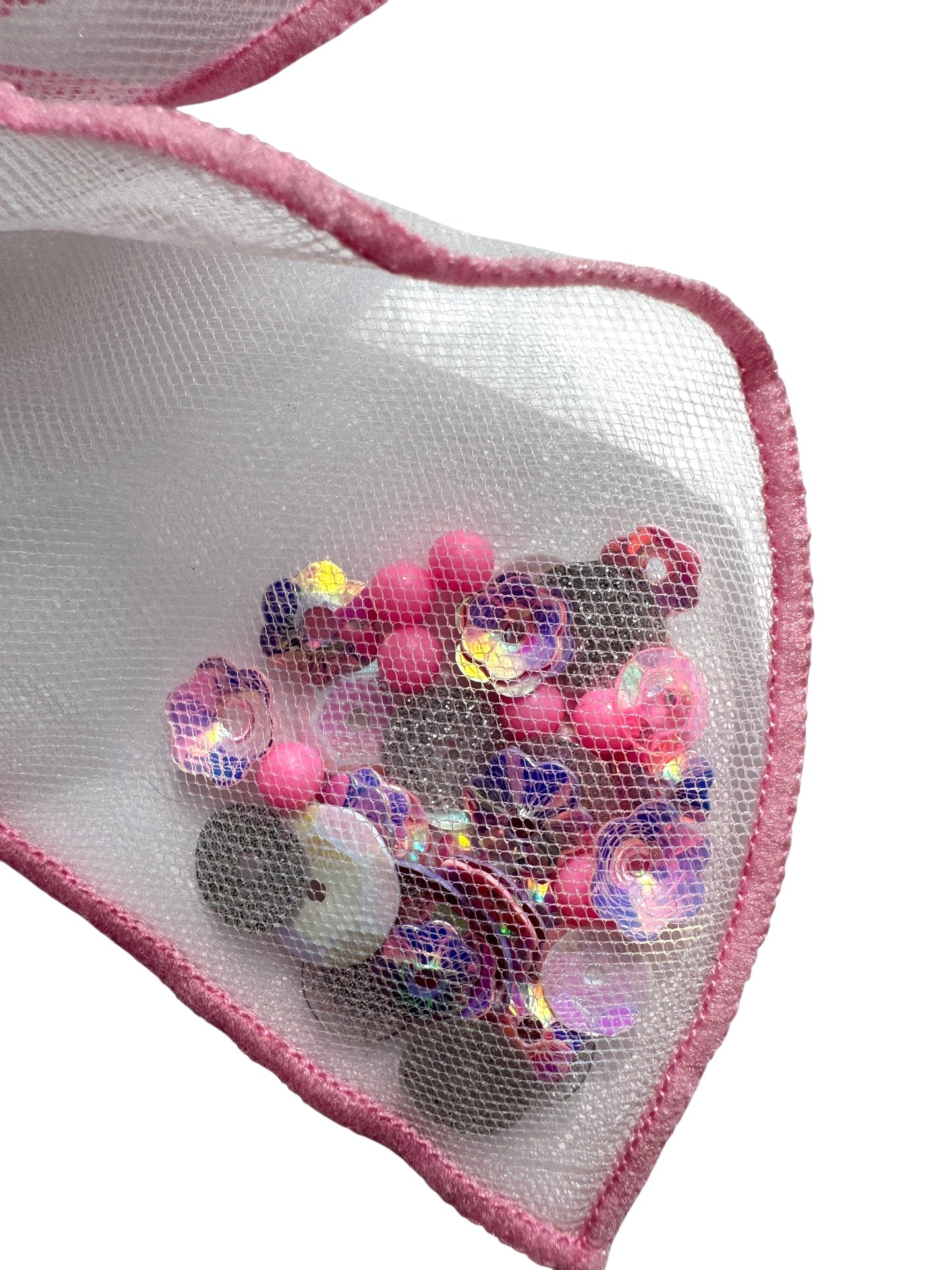 Pink Glitter Shaker Hair Bows - Confetti Bow for Girls