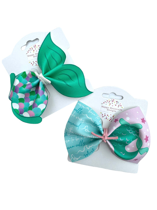 Mermaid Tails Hair Bows