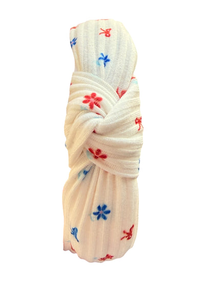 4th of July Bows & Flowers Headband – Patriotic Hair Accessory for Girls & Women