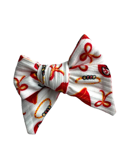 *KC TS Football Hair Bows