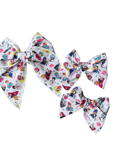 White K-Pop Hair Bows for Girls | Trendy Korean-Inspired Bow Clip